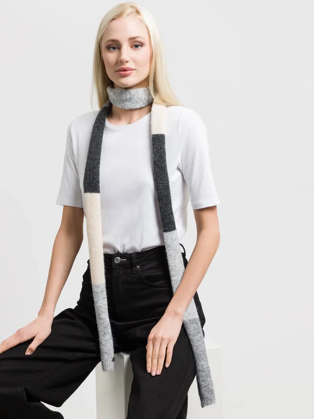 fraas-sustainability-edition-schmaler-strickschal-mit-colour-blocks-11-x-220-cm- image 1