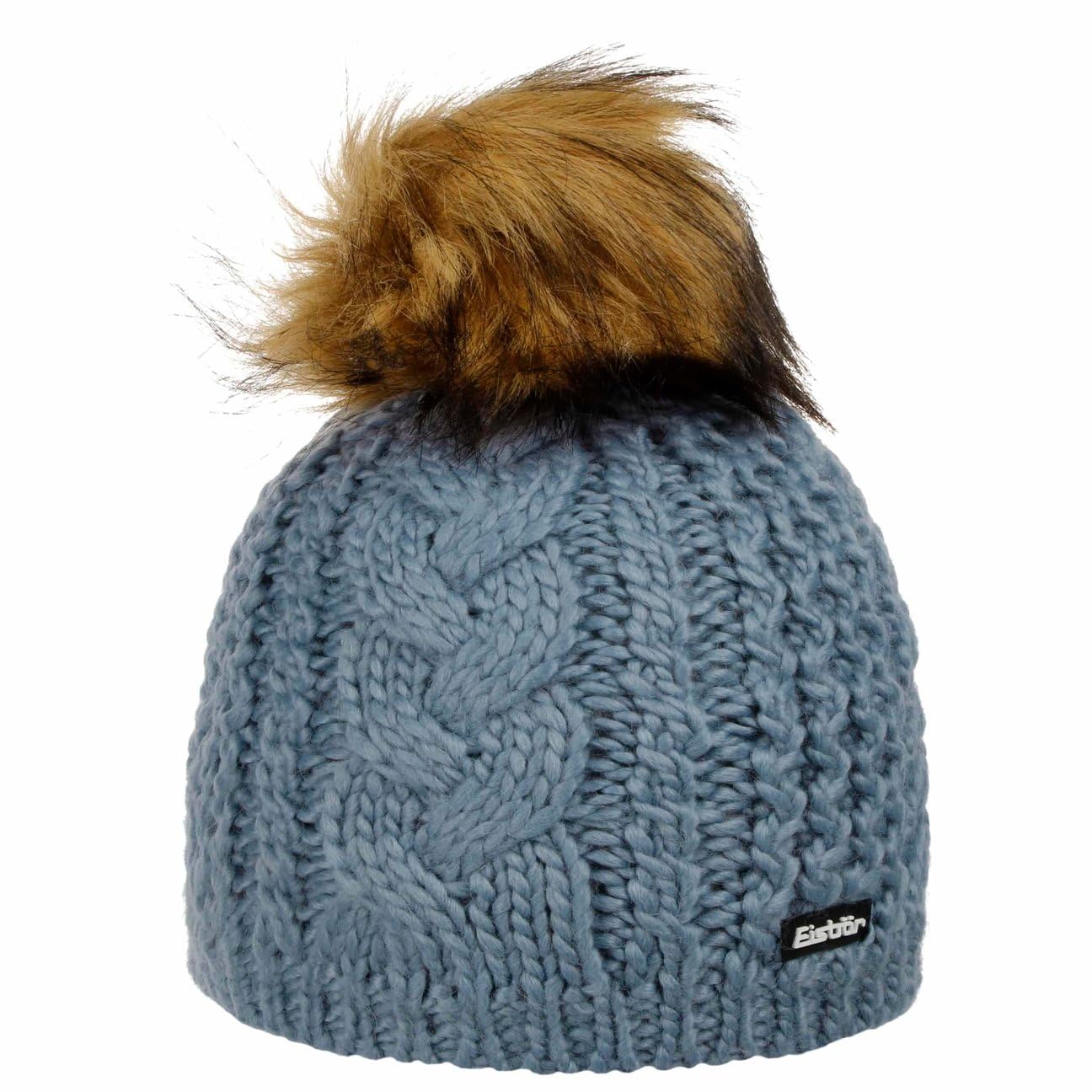 eisb-r-afra-lux-beanie-damen-strickm-tze-mit-bommeln-und-futter image 4