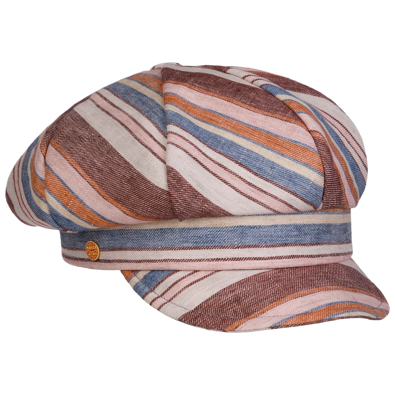 mayser-anja-multicolour-stripes-ballonm-tze-damen-aus-leinen image 6