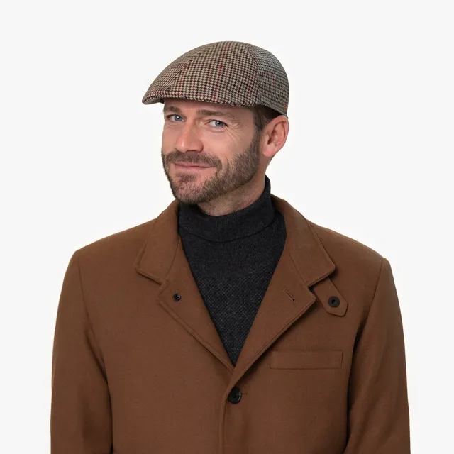 mayser-paddy-casual-houndstooth-flatcap-herren-schieberm-tze image 1