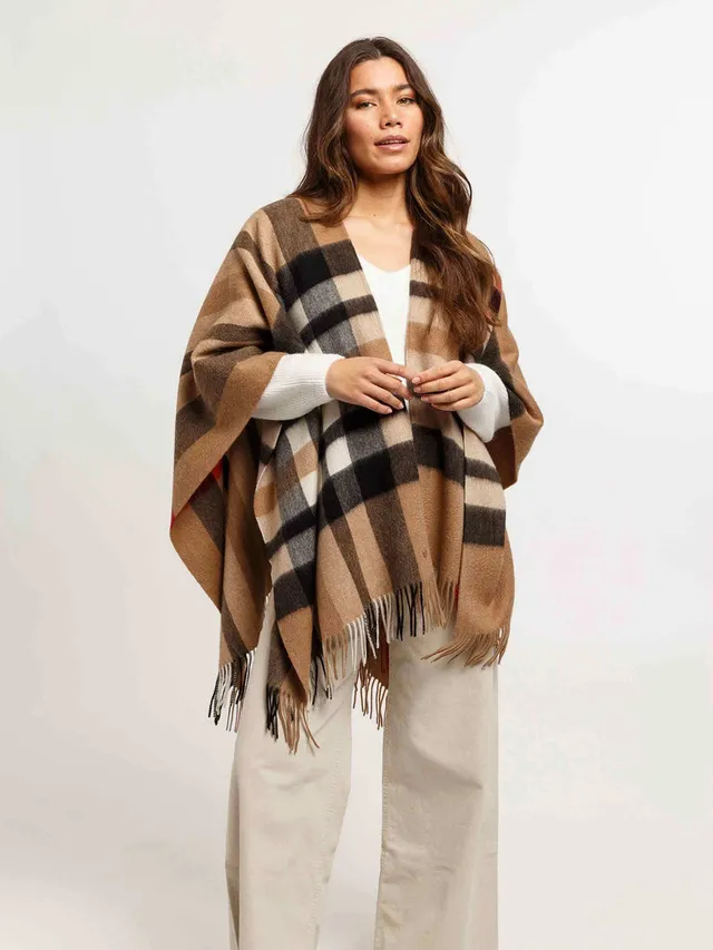 fraas-poncho-ruana-fraas-plaid-aus-reiner-wolle-120-x-160-cm image 1