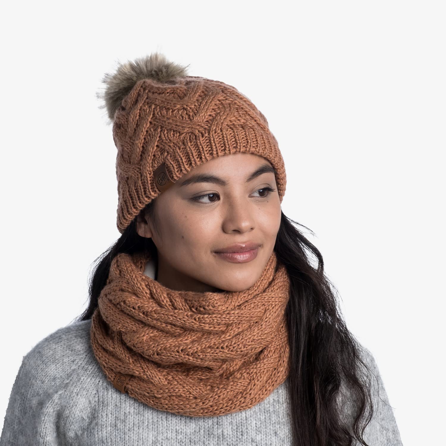 buff-caryn-aw22-gestrickter-halsw-rmer-mit-polar-fleece image 2