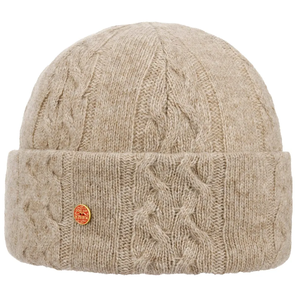 mayser-joyce-zopfstrick-beanie-damen-schurwolle image 1