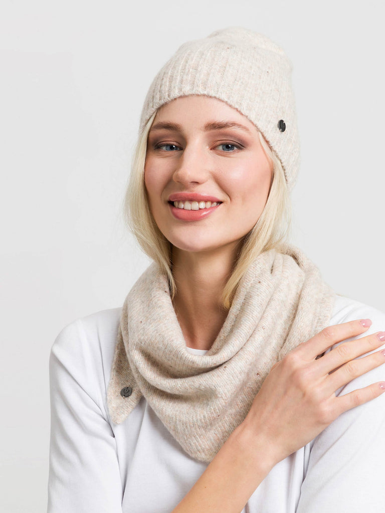fraas-strick-beanie-mit-strass-uni-wollmix image 1