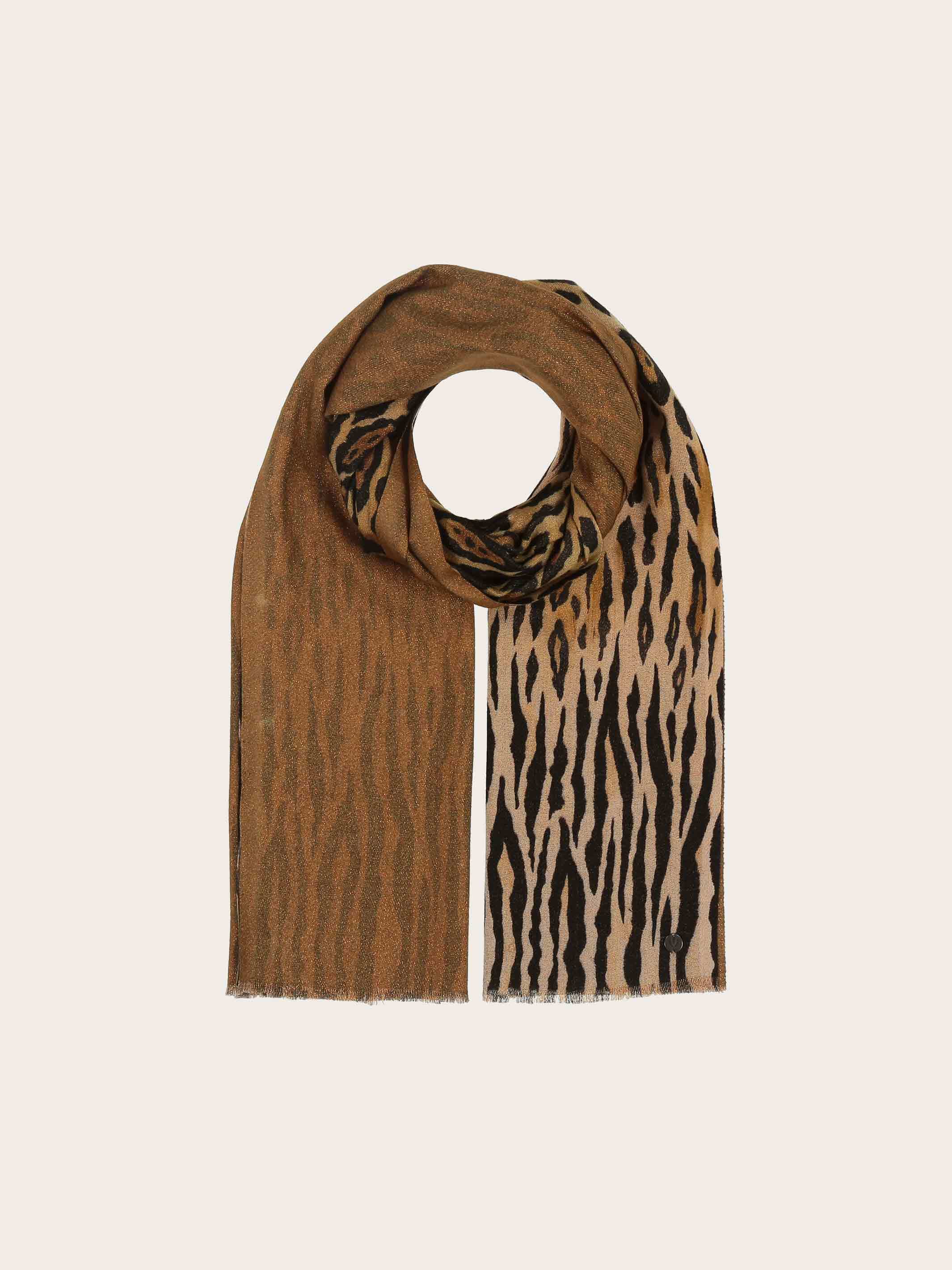 fraas-doubleface-schal-mit-animal-print-und-glitzer-70-x-182-cm image 6