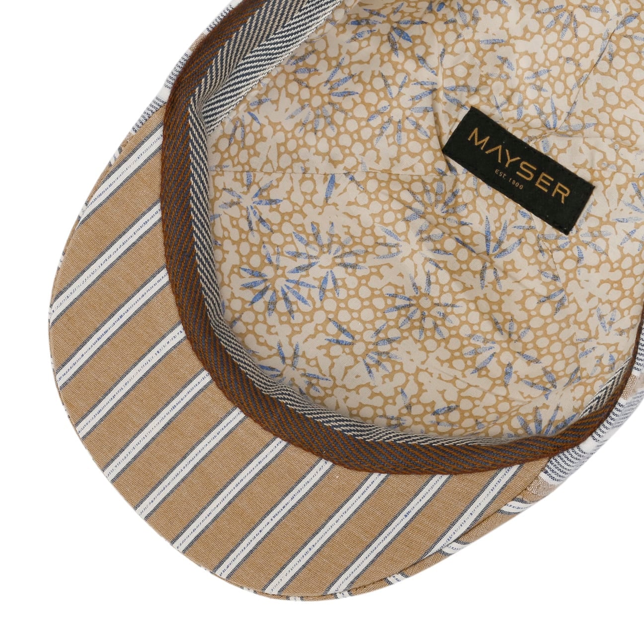 mayser-paddy-two-stripes-cotton-flatcap-schieberm-tze image 3