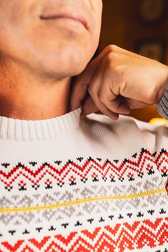 eisb-r-kaiser-norweger-pullover-herren-wei-merinowolle-mit-goldgarn image 6