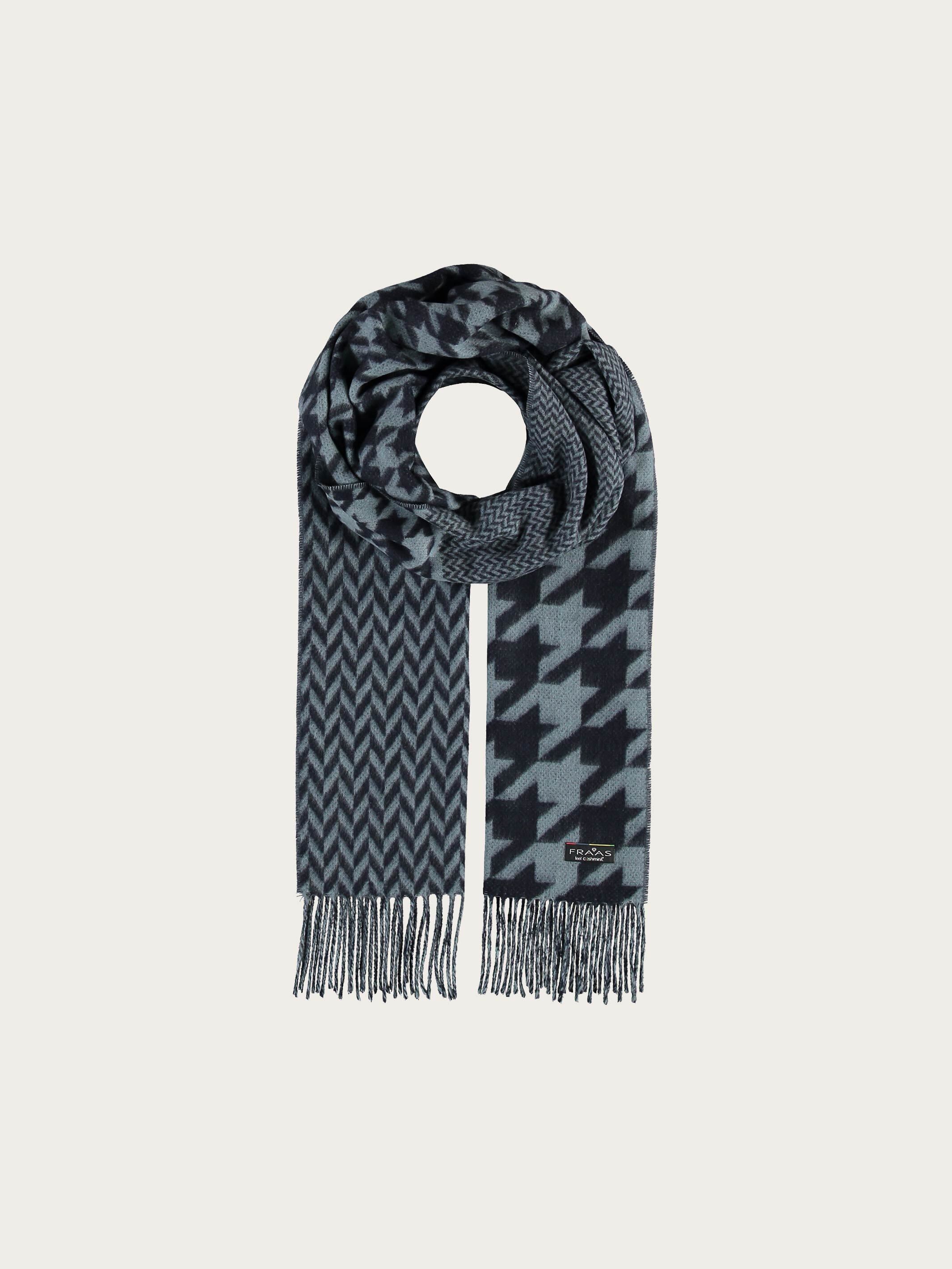 fraas-cashmink-schal-mit-hahnentritt-mix-blau-56-x-200-cm image 5