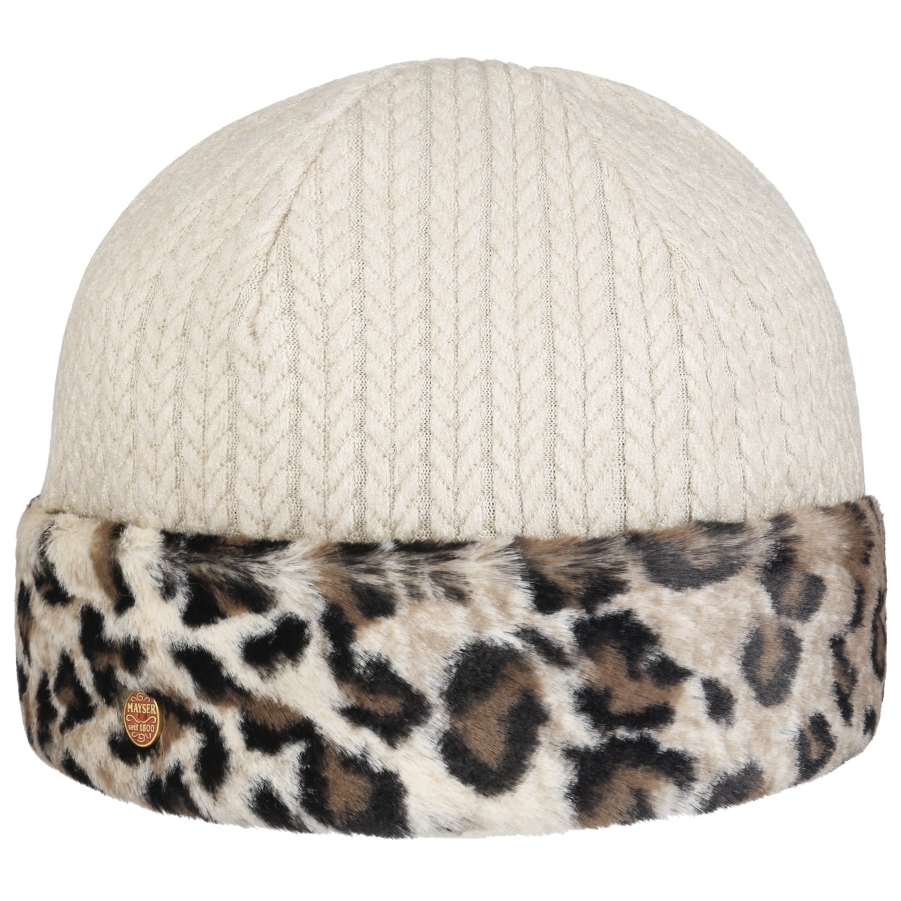 mayser-joyce-leo-m-tze-damen-beanie-tiermuster-mit-baumwollfutter image 1
