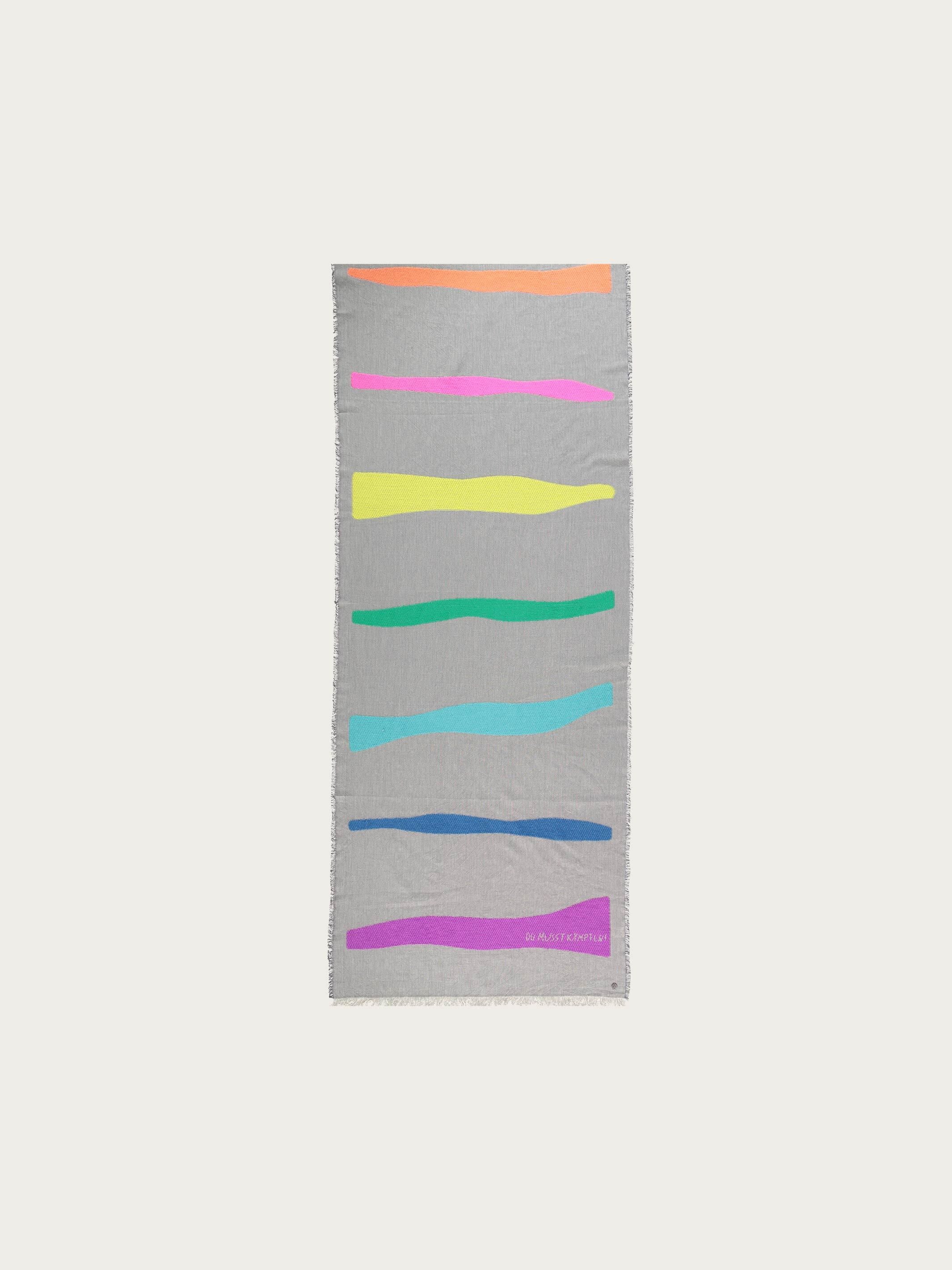 fraas-cashmink-stola-du-musst-k-mpfen-regenbogen-baumwolle image 3