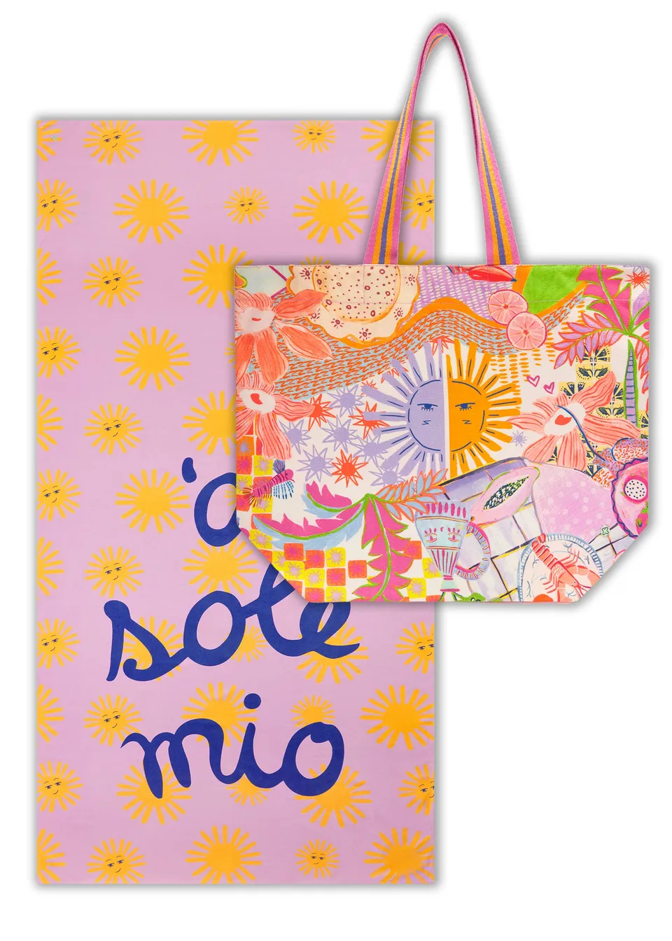 codello-set-aus-shopper-und-strandtuch-sole-mio-mikrofaser image 1