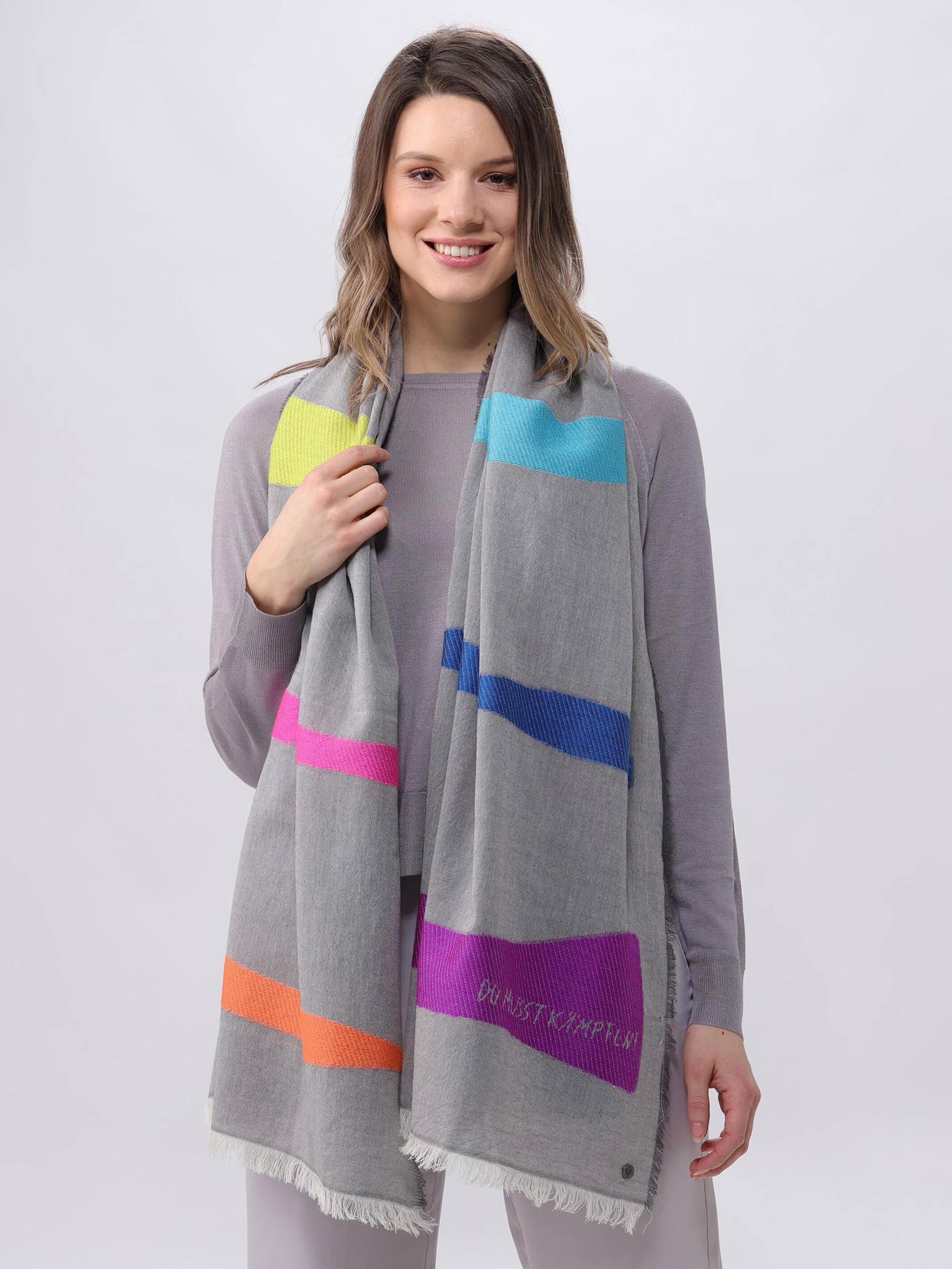 fraas-cashmink-stola-du-musst-k-mpfen-regenbogen-baumwolle image 7