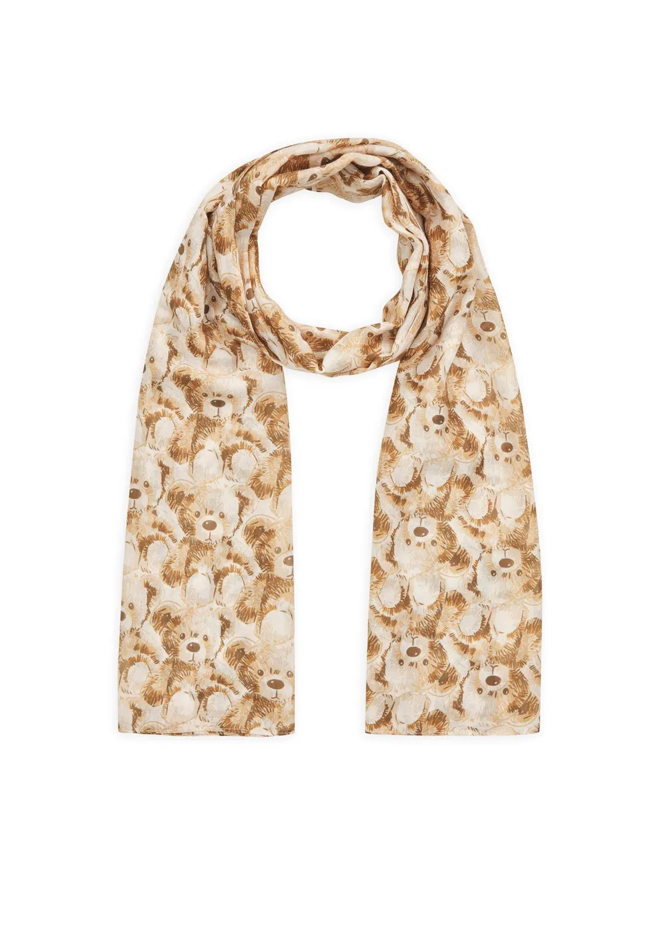 codello-schal-aus-recyceltem-polyester-mit-teddyb-r-muster image 1