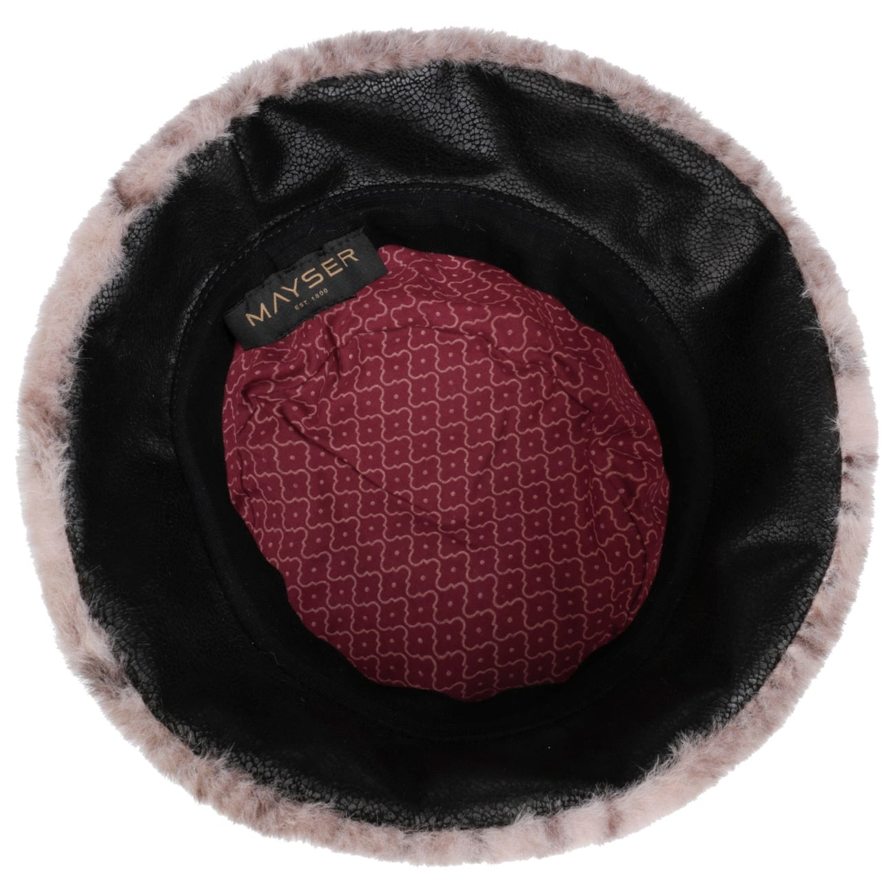 mayser-ella-rose-bucket-fake-fur-stoffhut-in-ros-mit-tiermuster image 4