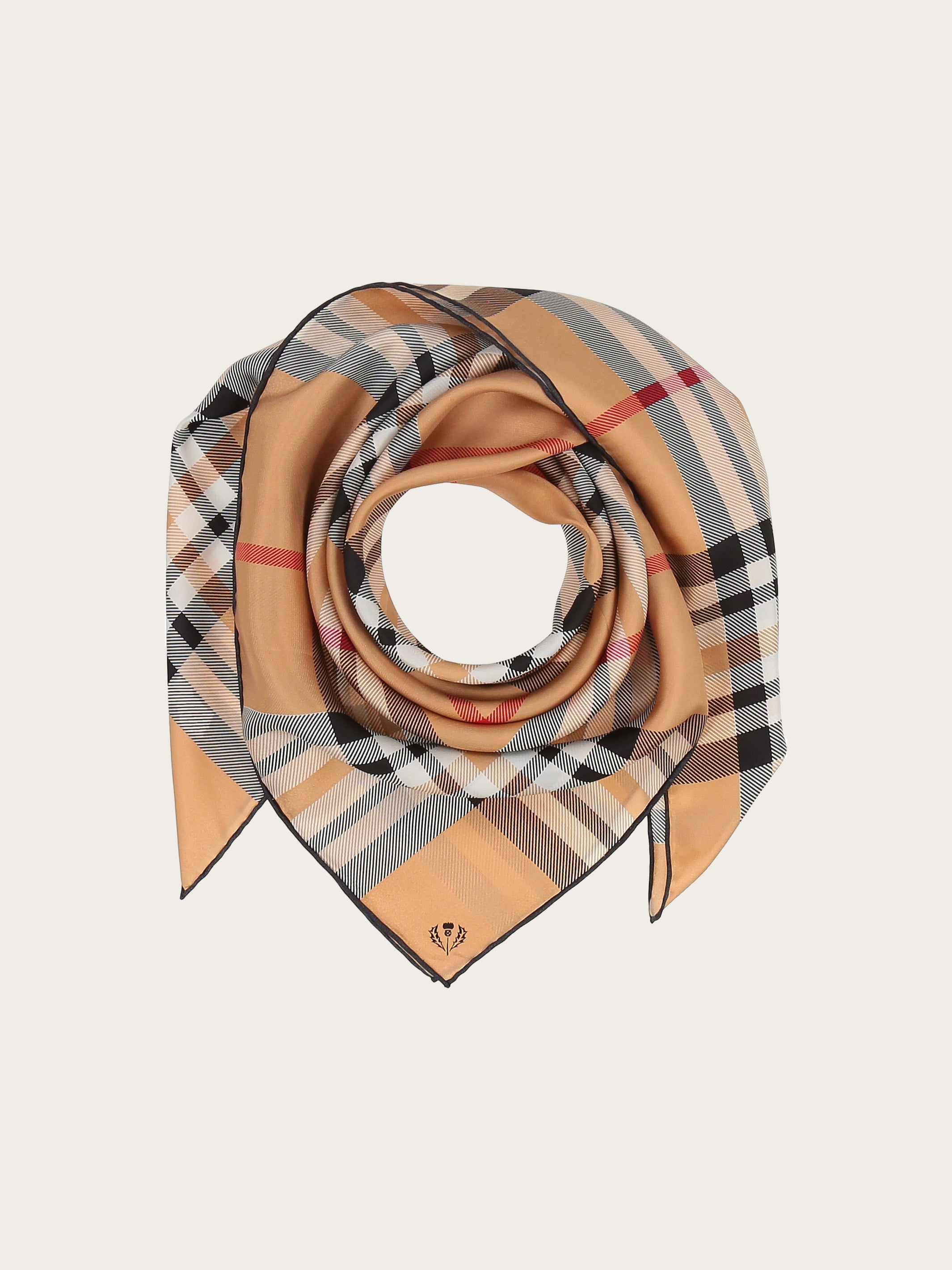 fraas-seidentuch-fraas-plaid-karo-88-x-88-cm-aus-100-seide image 2