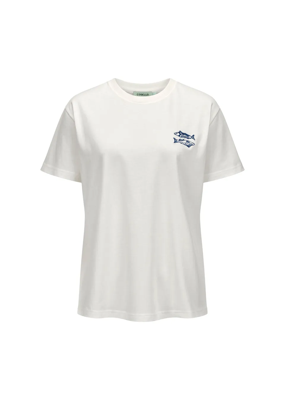 codello-t-shirt-aus-baumwolle-mit-sardinen-motiven image 1