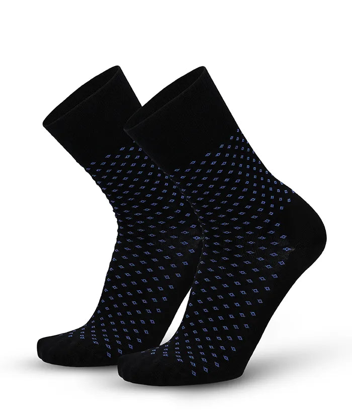 lenz-soft-touch-herren-socken-blaue-punkte image 1