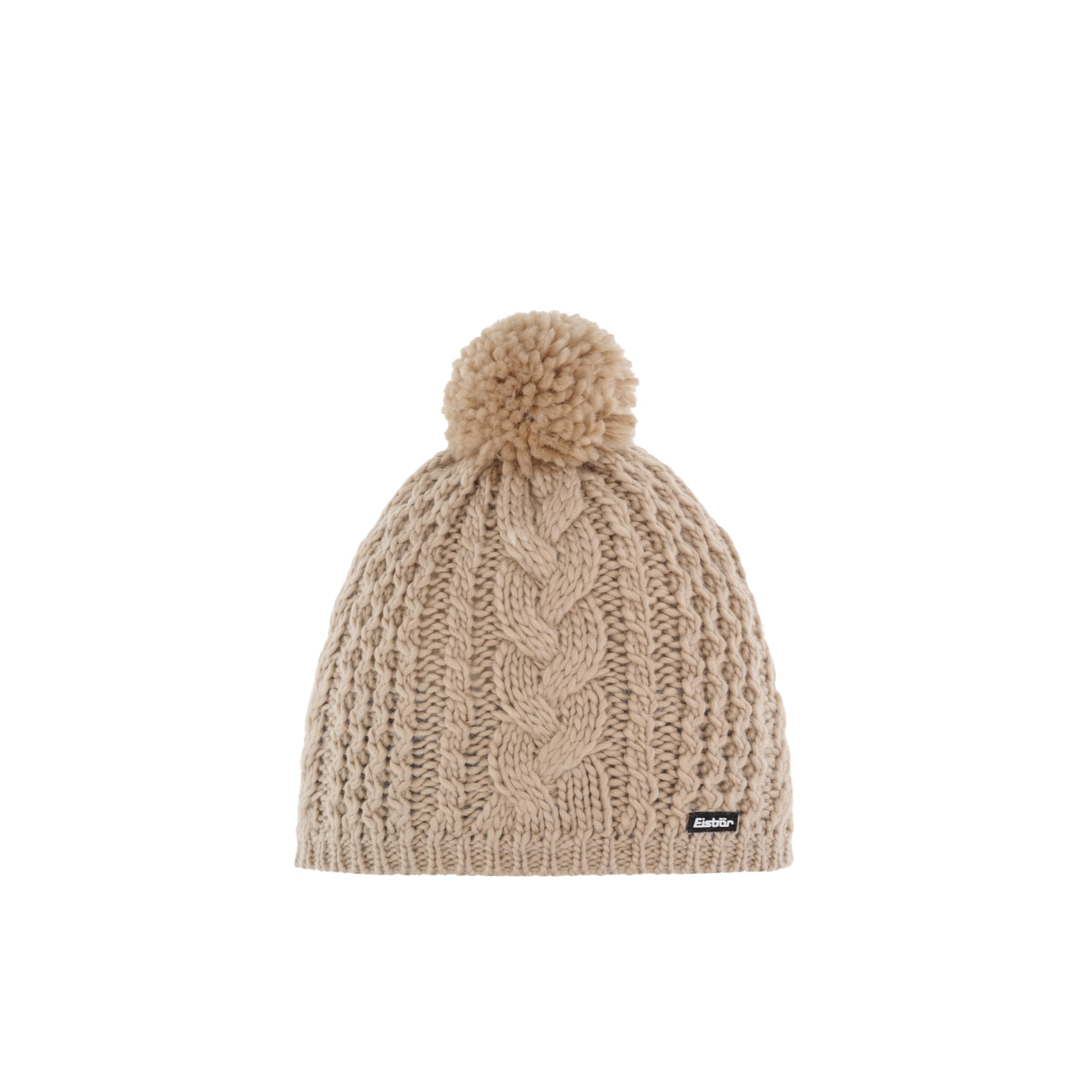 eisb-r-afra-pompon-m-tze-damen-merino-bommelm-tze-mit-zopfmuster image 1