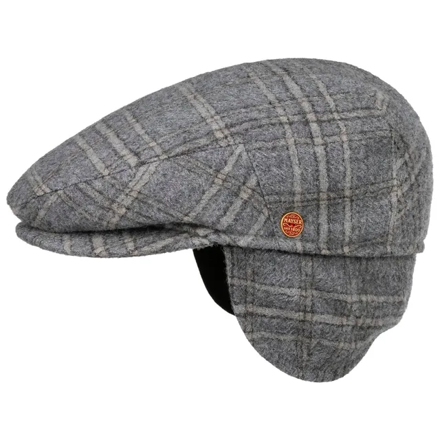 mayser-merlino-casual-flatcap-mit-ohrenklappen-merinowolle-winterm-tze-herren image 1