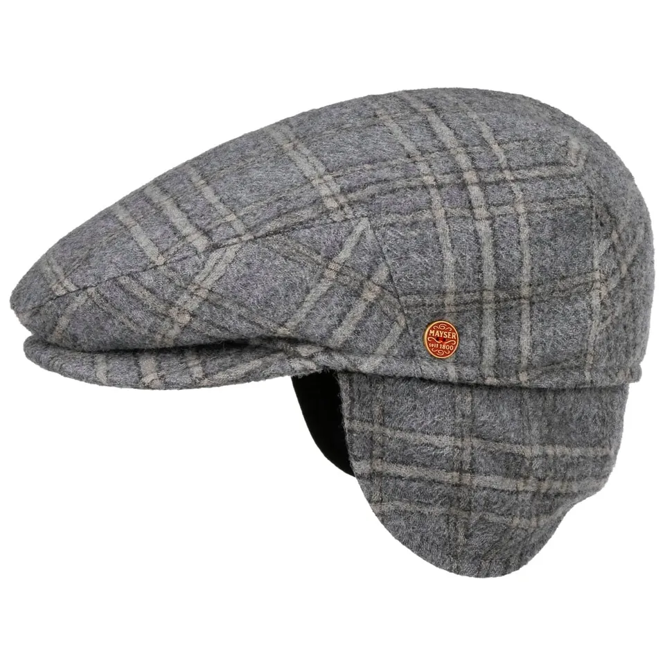 mayser-merlino-casual-flatcap-mit-ohrenklappen-merinowolle-winterm-tze-herren image 1