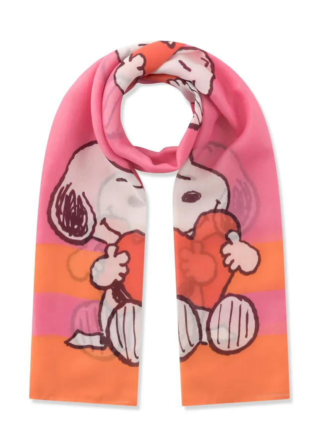 codello-peanuts-schal-aus-recyceltem-polyester-mit-snoopy-herz-motiv image 1
