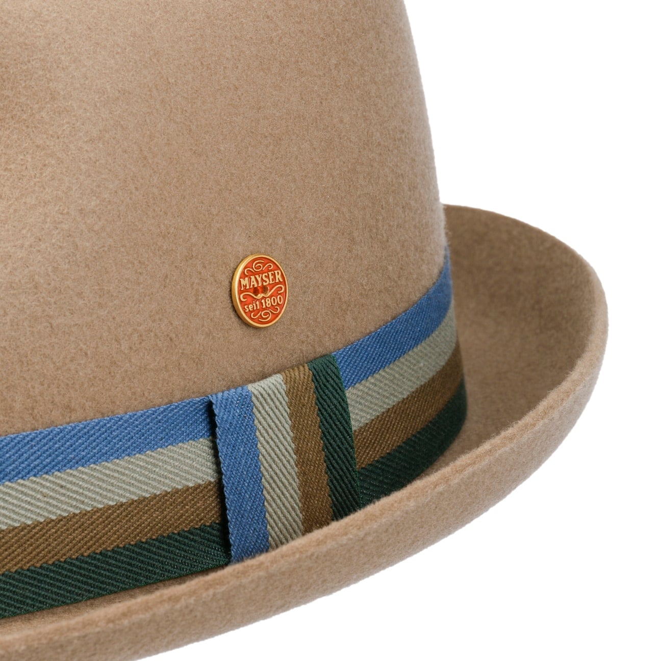 mayser-samu-striped-band-pork-pie-wollhut-herren-filzhut image 5