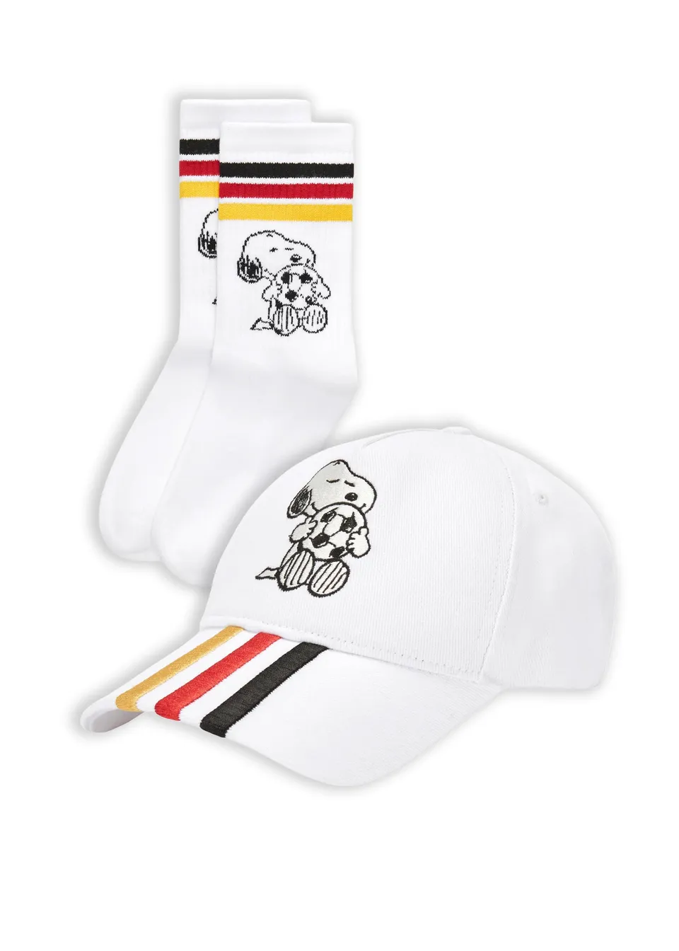 codello-peanuts-limited-edition-set-cap-und-socken-snoopy-fu-ball-wei image 1