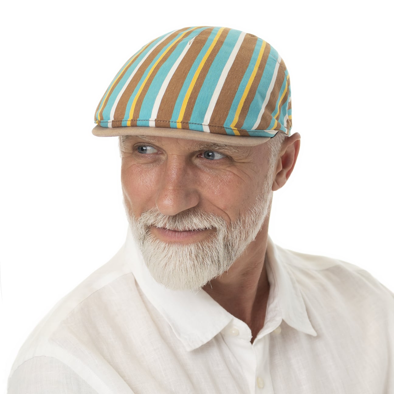 mayser-sidney-stripes-flatcap-schirmm-tze-herren image 1