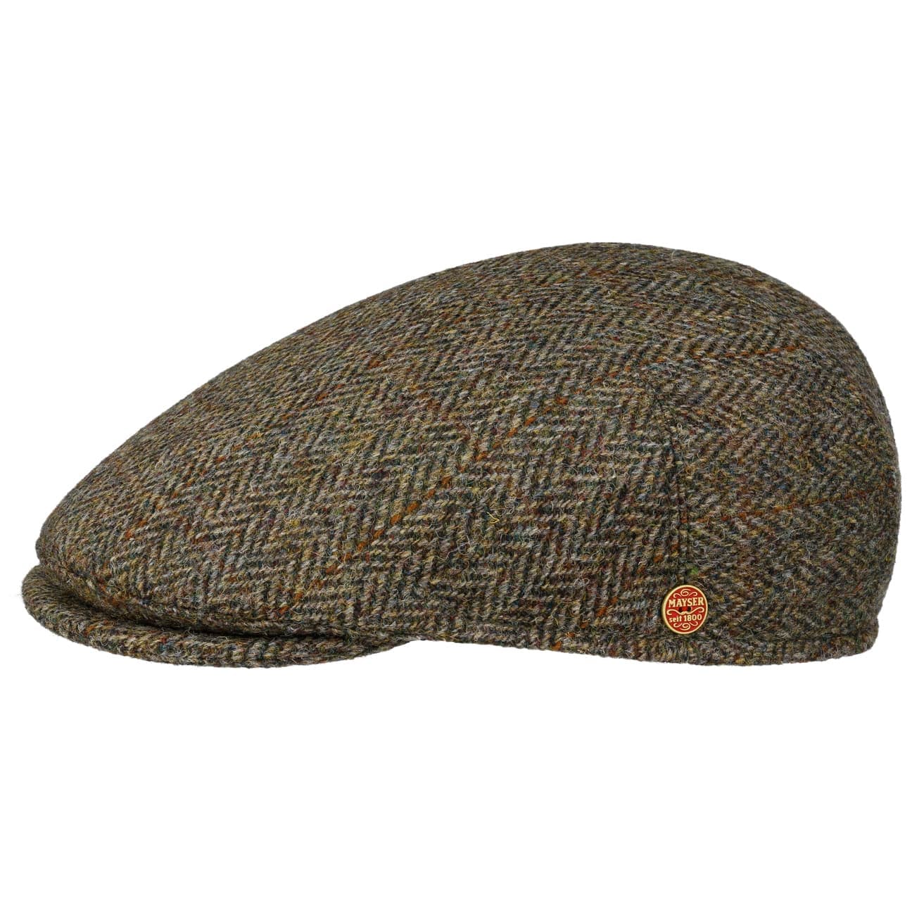 mayser-sidney-plus-harris-tweed-flatcap-herren-schurwolle-fischgr-t-mit-ohrenkla image 6