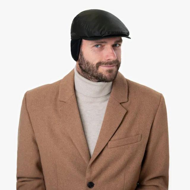 mayser-matteo-plus-waxed-cotton-flatcap-mit-ohrenklappen image 1