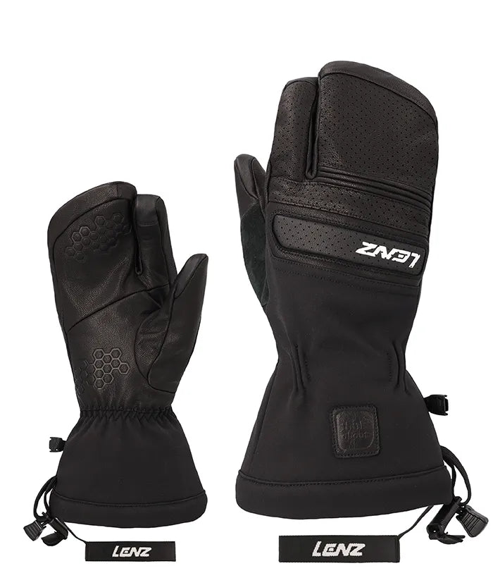 lenz-winterhandschuhe-lobster-damen-3-finger-ski-und-wintersporthandschuhe image 2