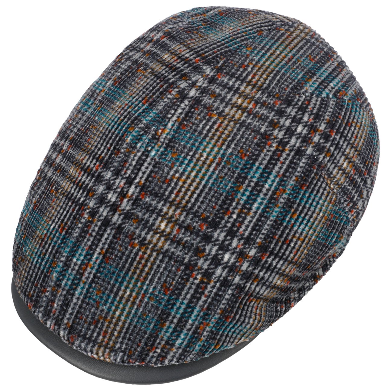 mayser-marzio-chenille-flatcap-zechbauer-herren-baumwolle-leder image 3