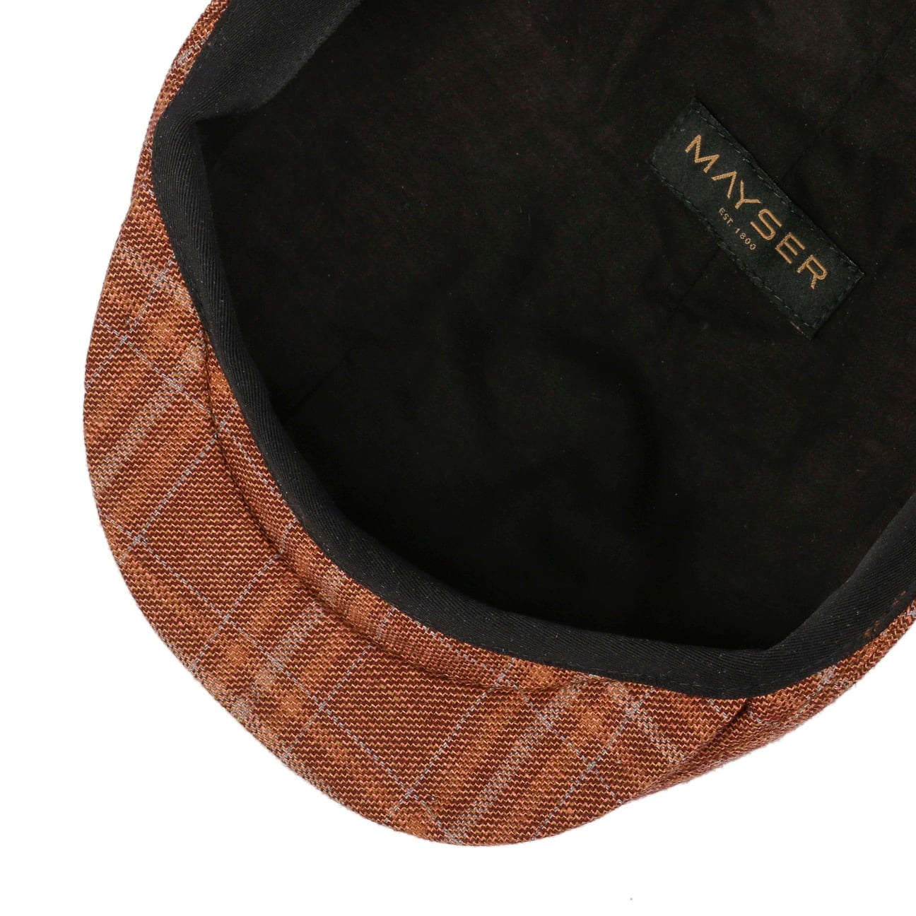 mayser-sidney-leinen-schurwolle-flatcap-herren-karo image 3