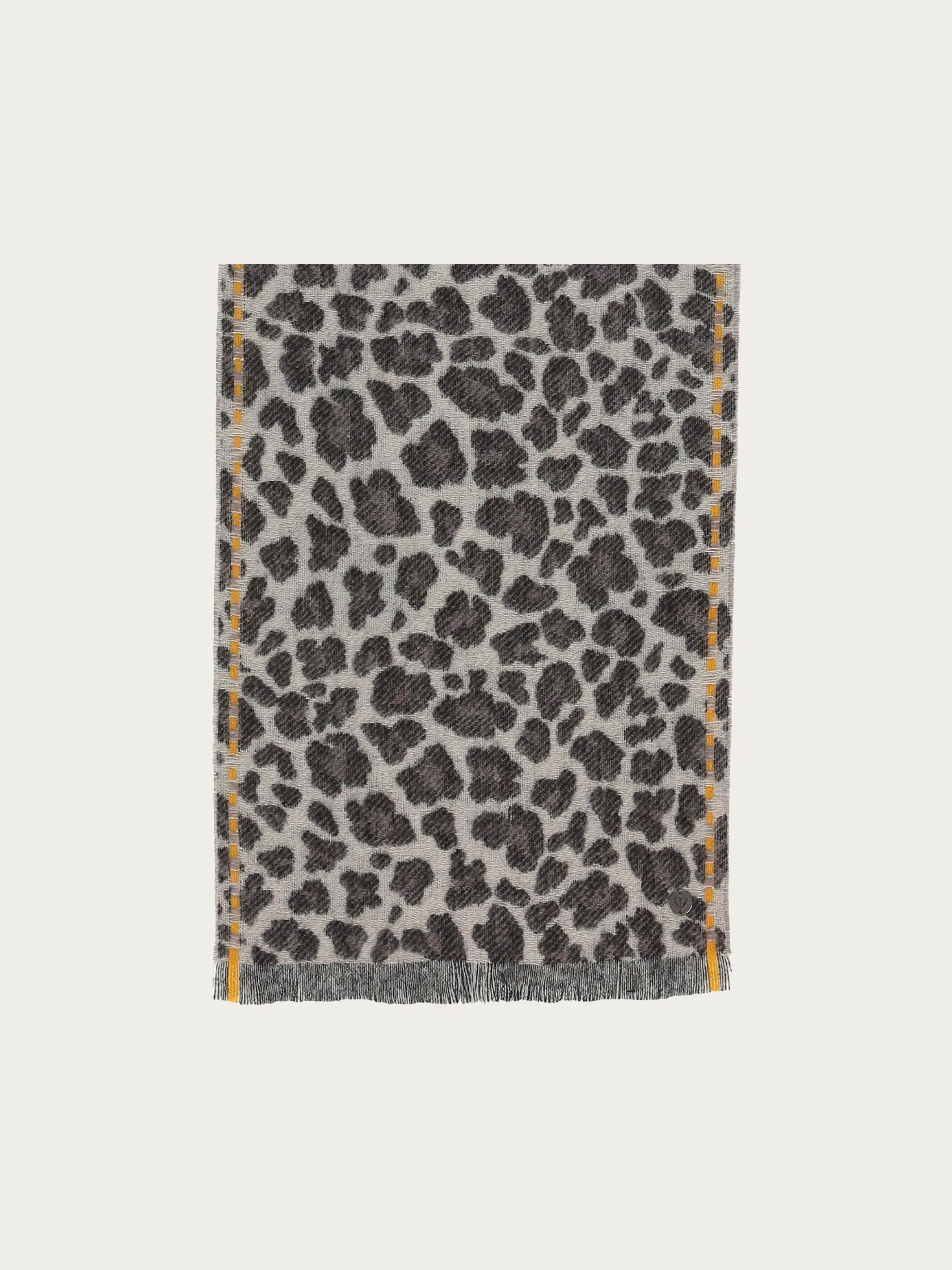 fraas-wollschal-mit-leo-design-und-highlight-streifen-25-x-160-cm-100-schurwolle image 8