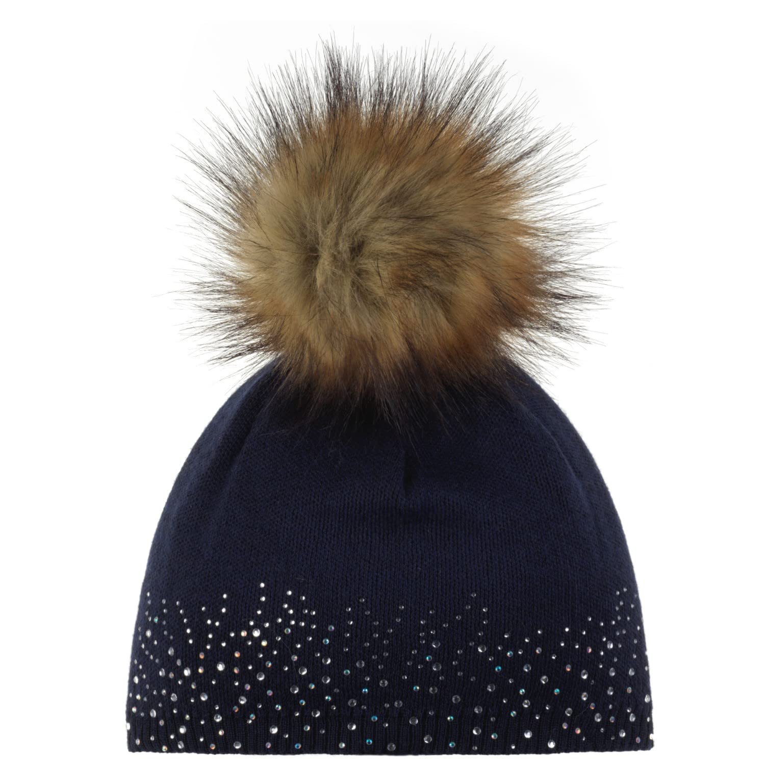 eisb-r-nalin-lux-crystal-beanie-damen-strickm-tze-mit-bommel-und-futter image 2