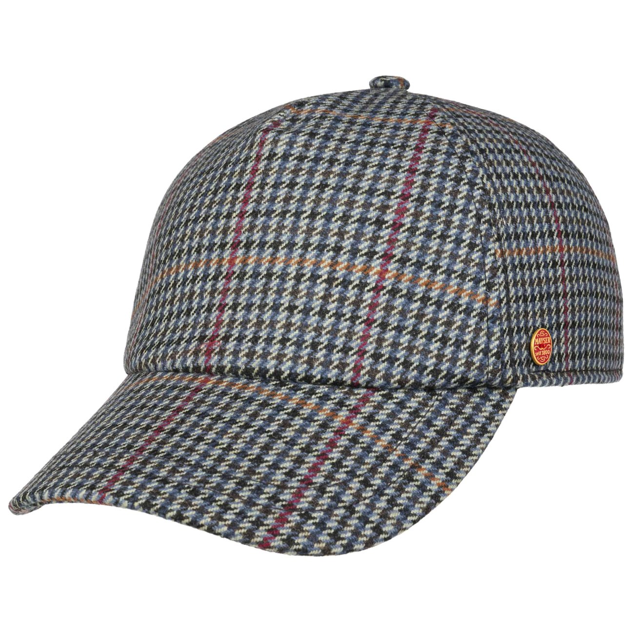 mayser-british-houndstooth-cap-baseballcap-wollmischung image 3