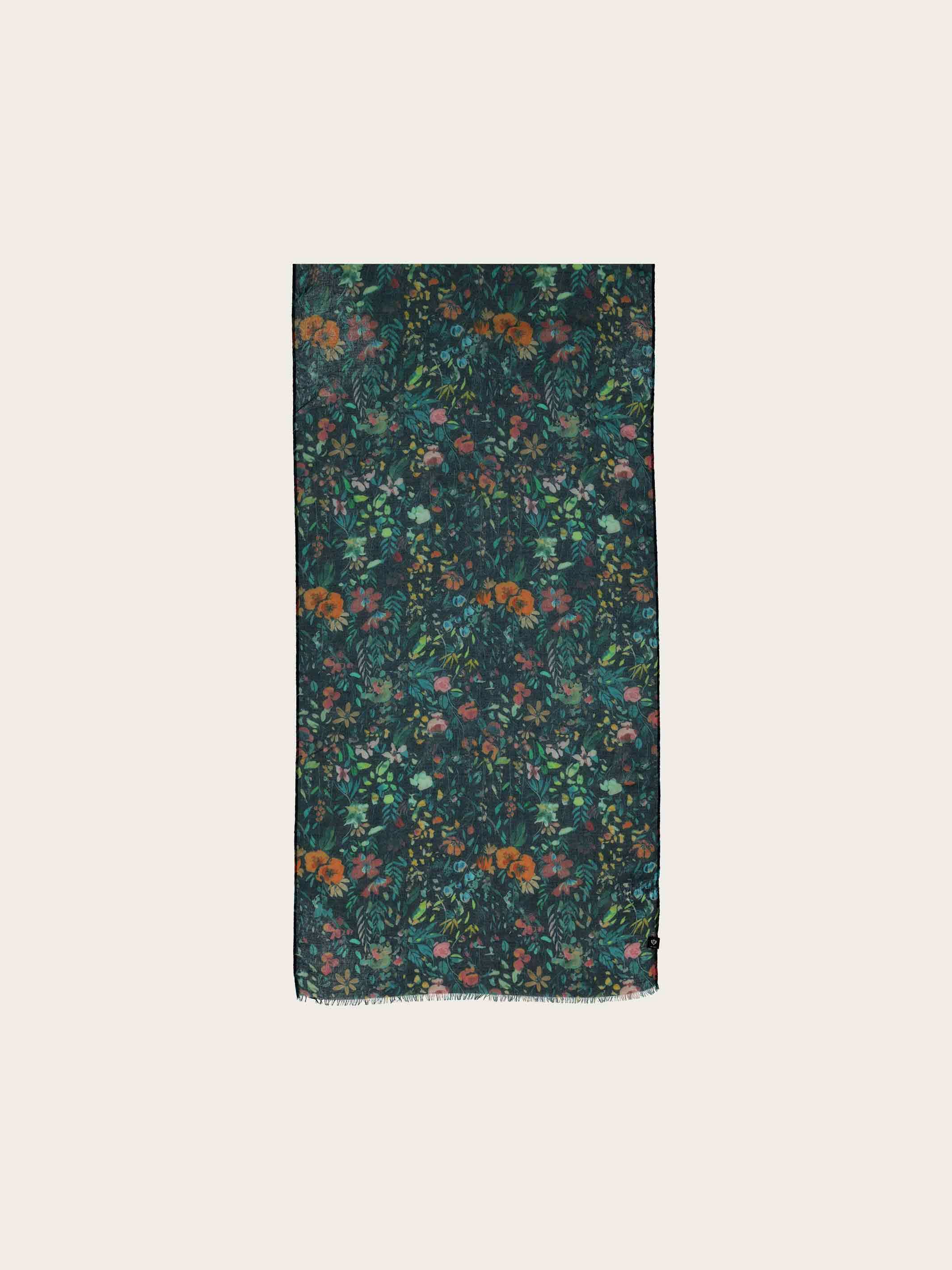 fraas-sustainability-edition-schal-blumen-design-50-x-180-cm-blau image 3