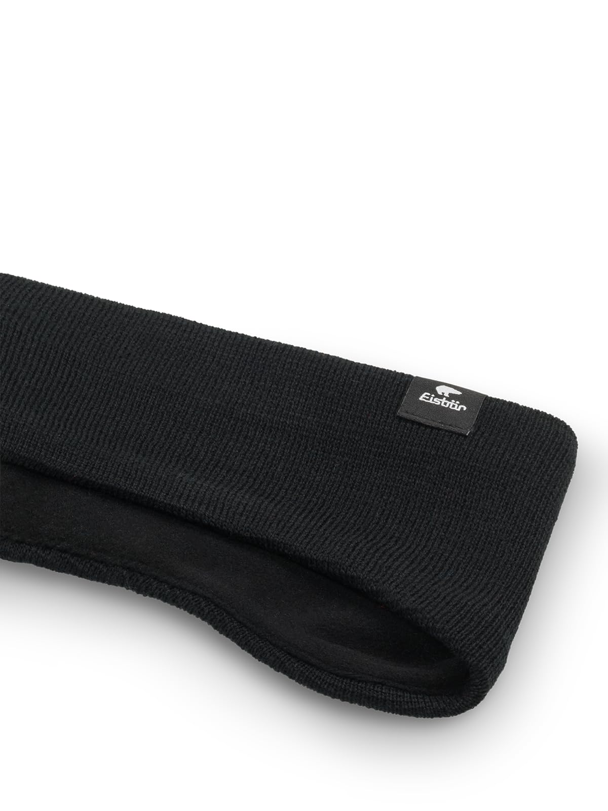 eisb-r-hagen-stirnband-schwarz-gef-ttertes-winterstirnband-7-cm image 2