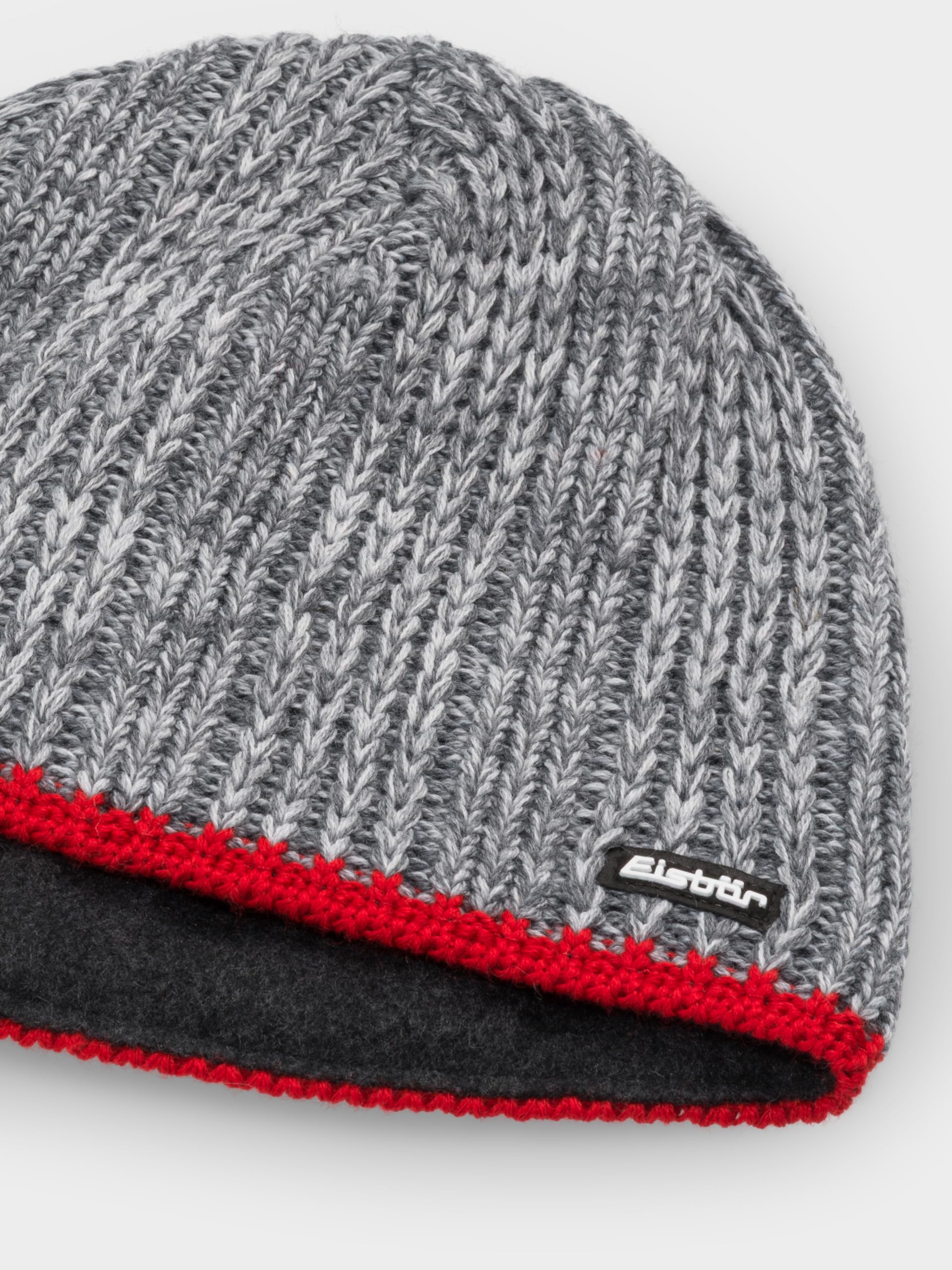 eisb-r-rene-xl-330-m-tze-grau-rot-star-winter-beanie image 2