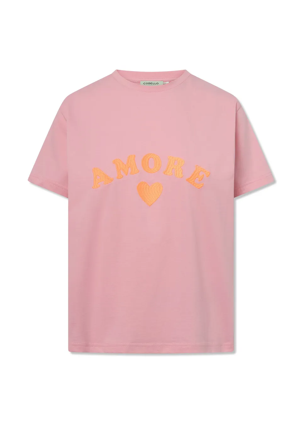 codello-baumwoll-t-shirt-mit-amore-stickerei image 1