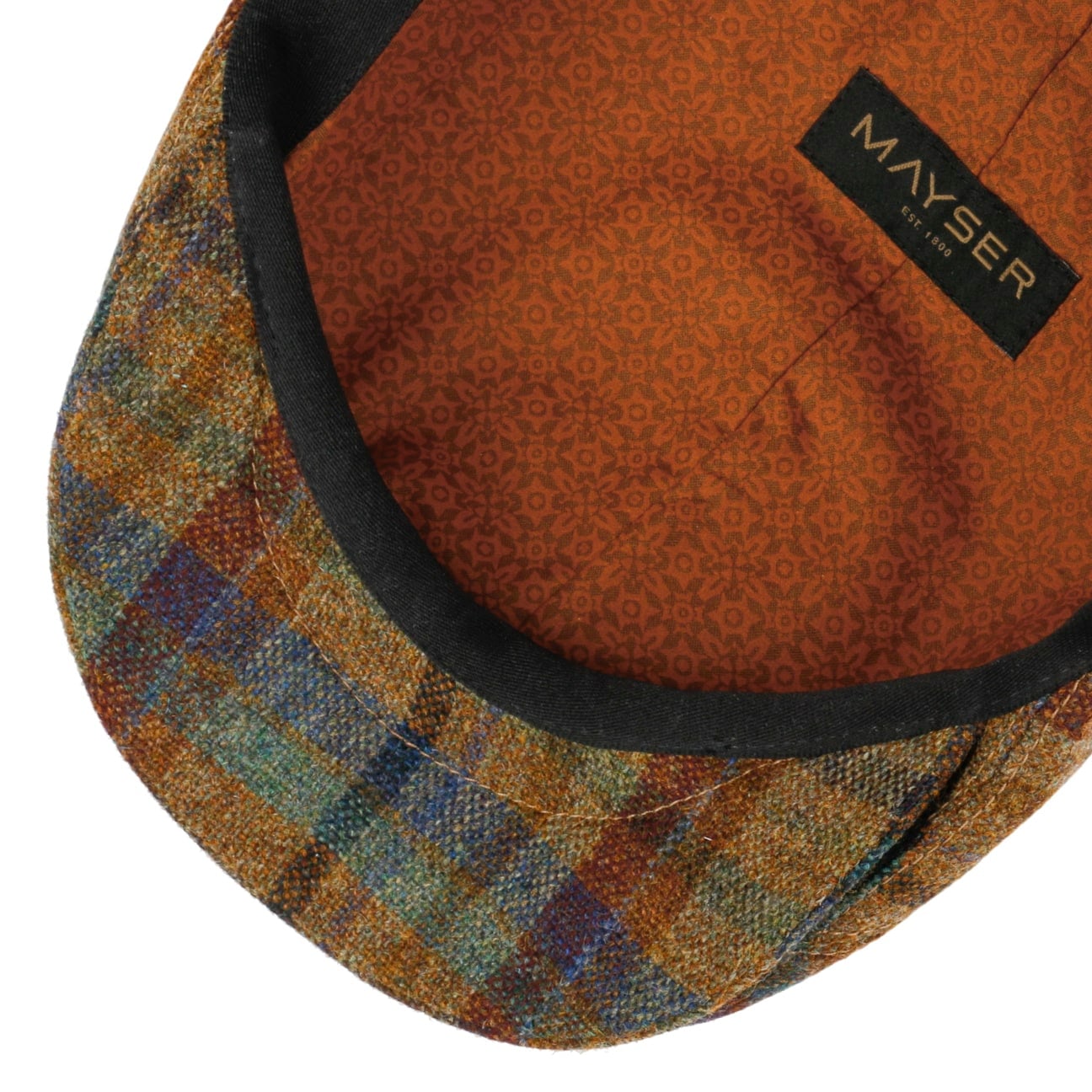mayser-lennart-check-shetland-flatcap-herren-schieberm-tze-schurwolle-karo image 4