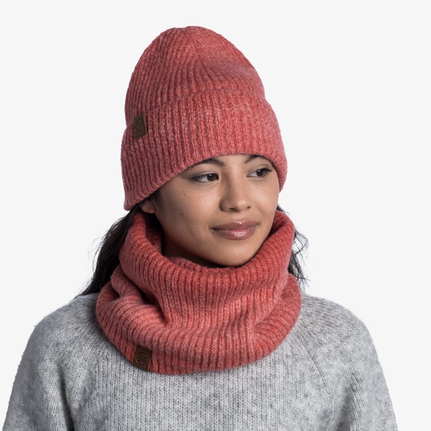 buff-knitted-fleece-lined-neckwarmer-gestrickter-halsw-rmer-mit-fleece image 2