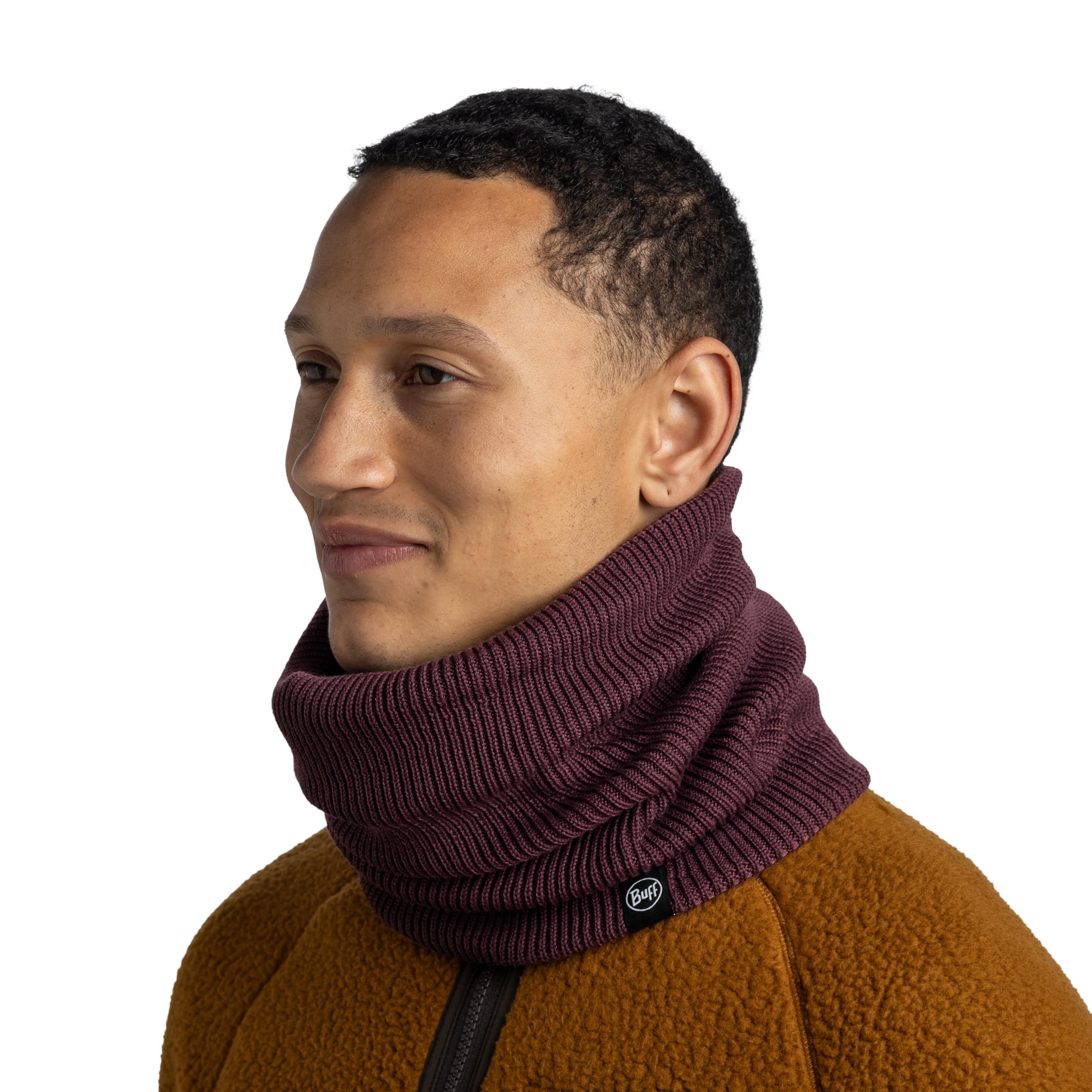 buff-knitted-polar-schlauchschal-primaloft-fleece-rot-einheitsgr-e image 4