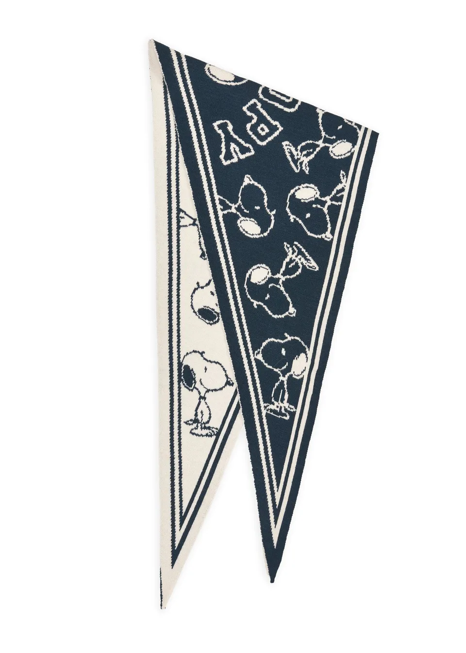 codello-gestricktes-dreieckstuch-mit-snoopy-motiv-allover image 1