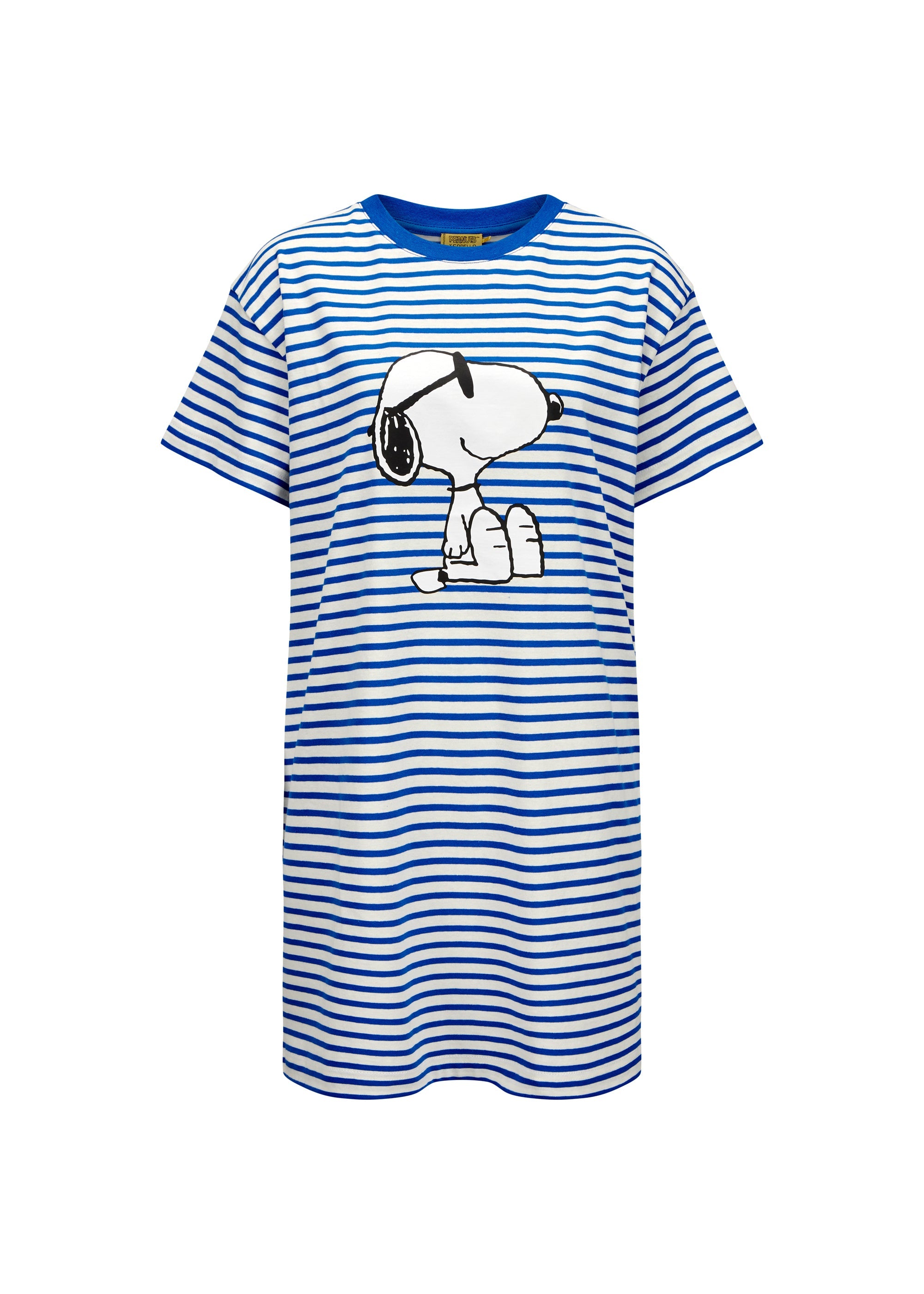 codello-x-peanuts-t-shirt-kleid-aus-baumwolle-mit-streifen-snoopy-motiv image 2