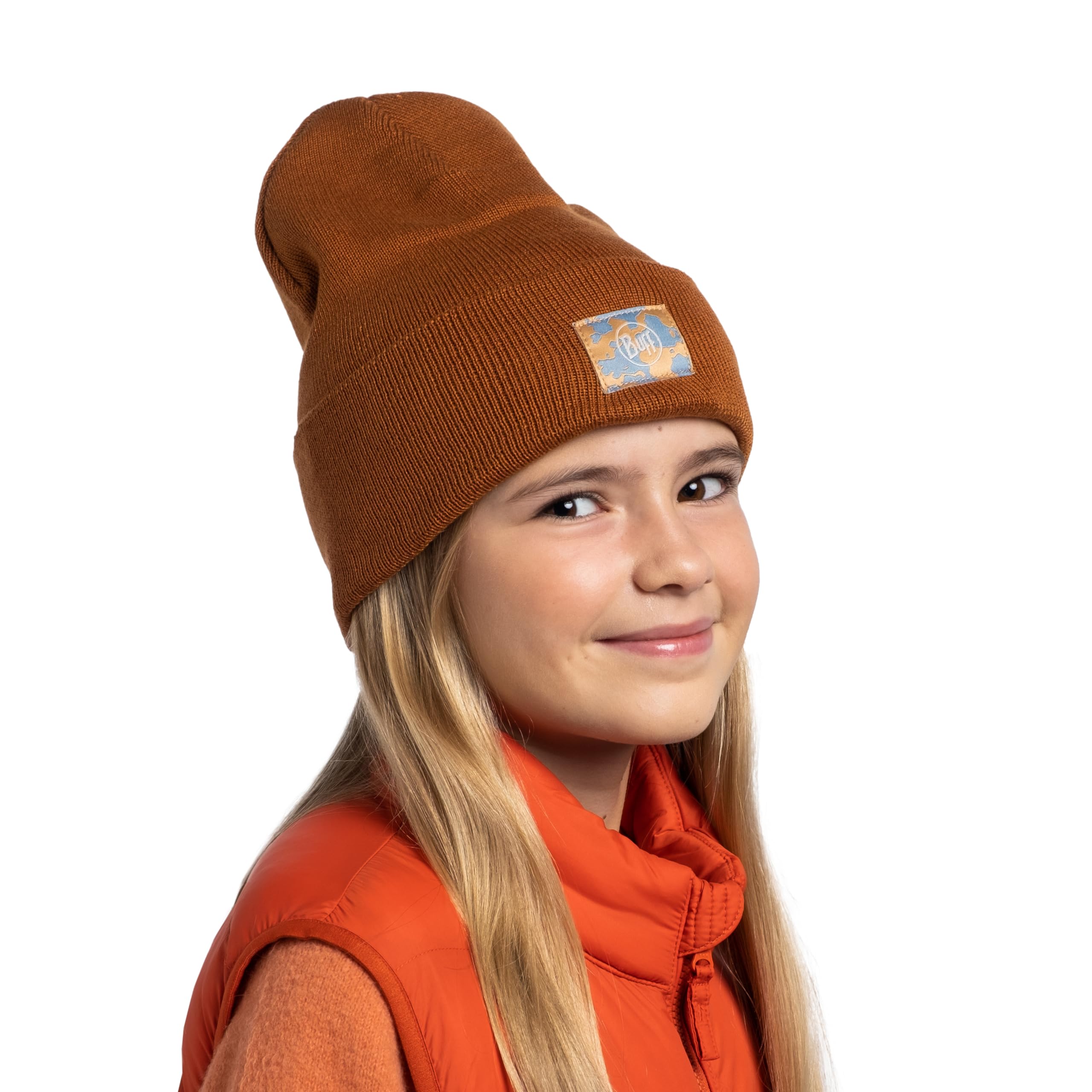 buff-knitted-hat-youth-bommelm-tze-zweilagig-recycelt image 4