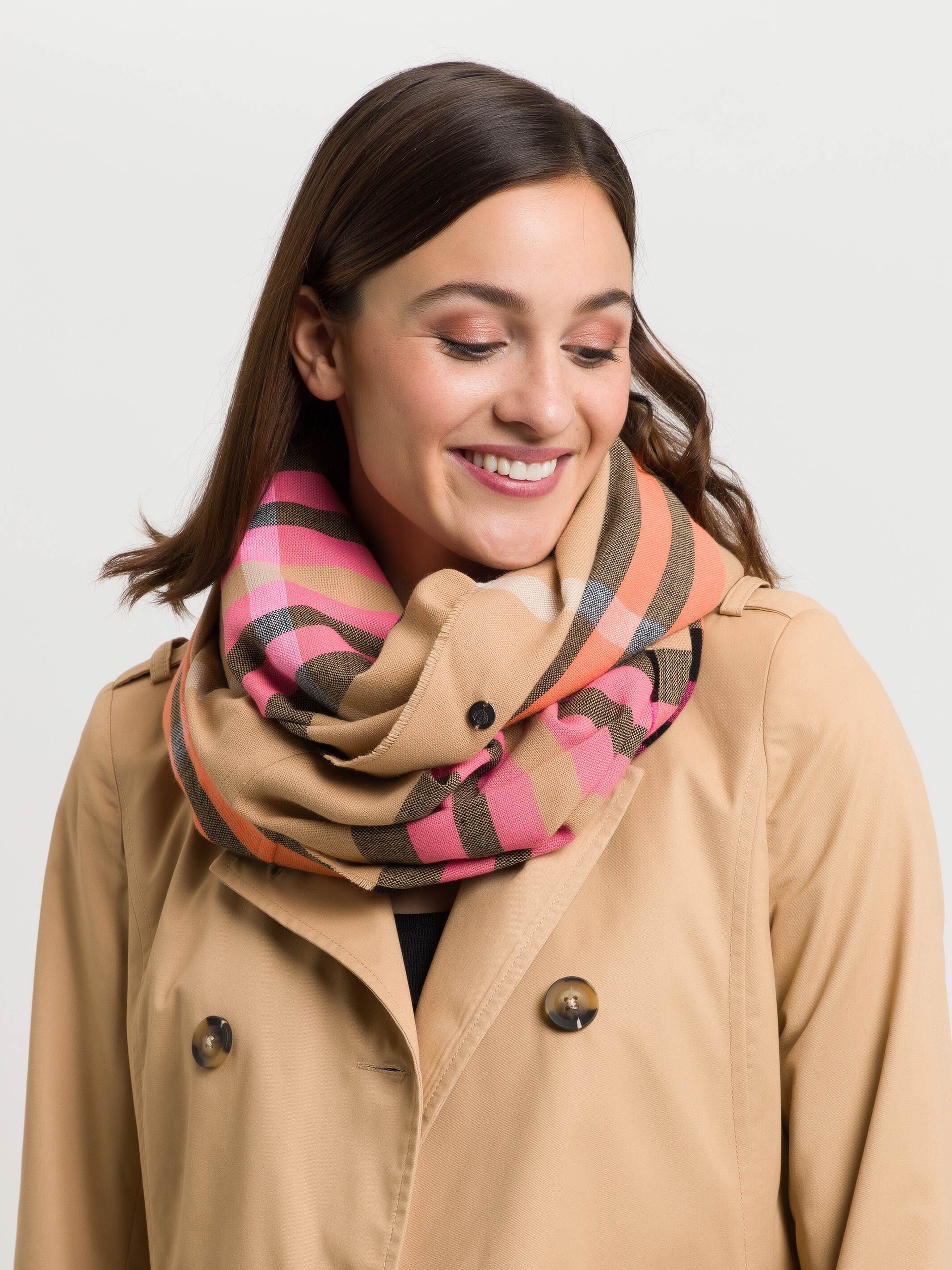 fraas-loop-snood-fraas-plaid-karo-60-x-78-cm-in-blau image 5