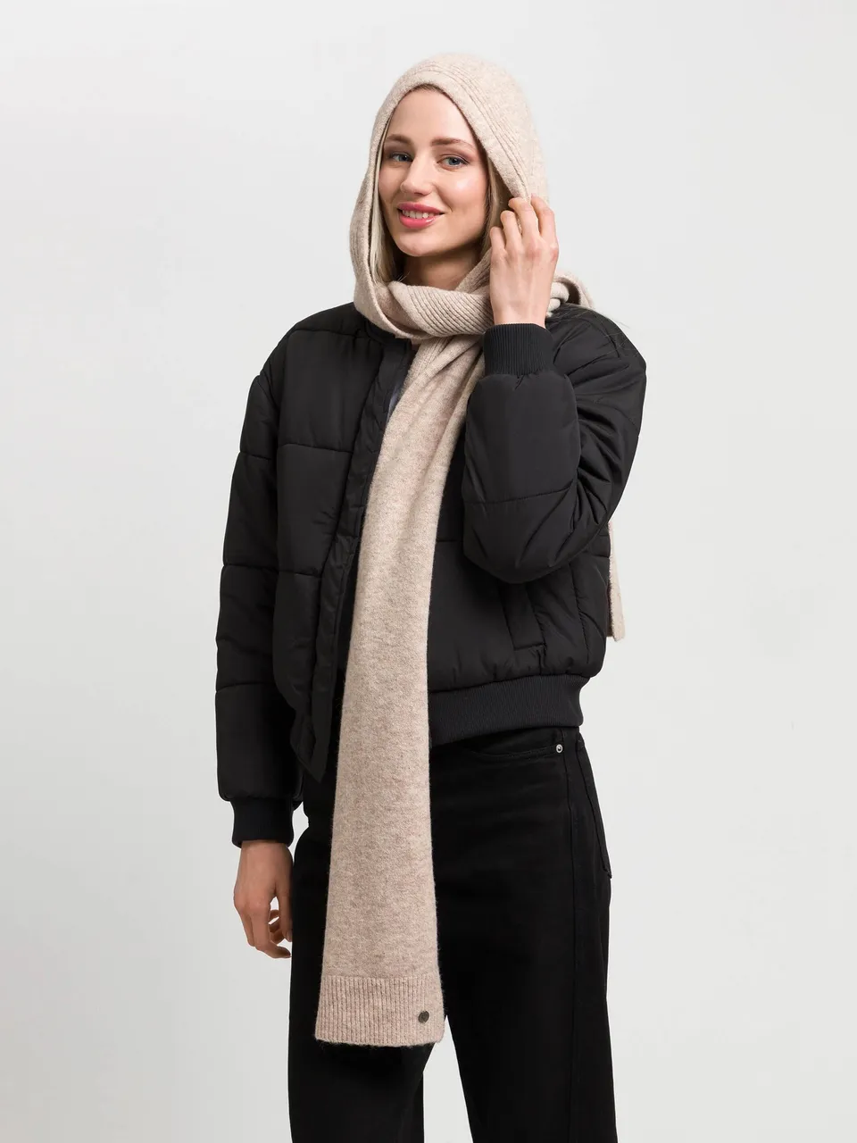 fraas-sustainability-edition-kapuzenschal-gerippt-wollmischung-damen image 1