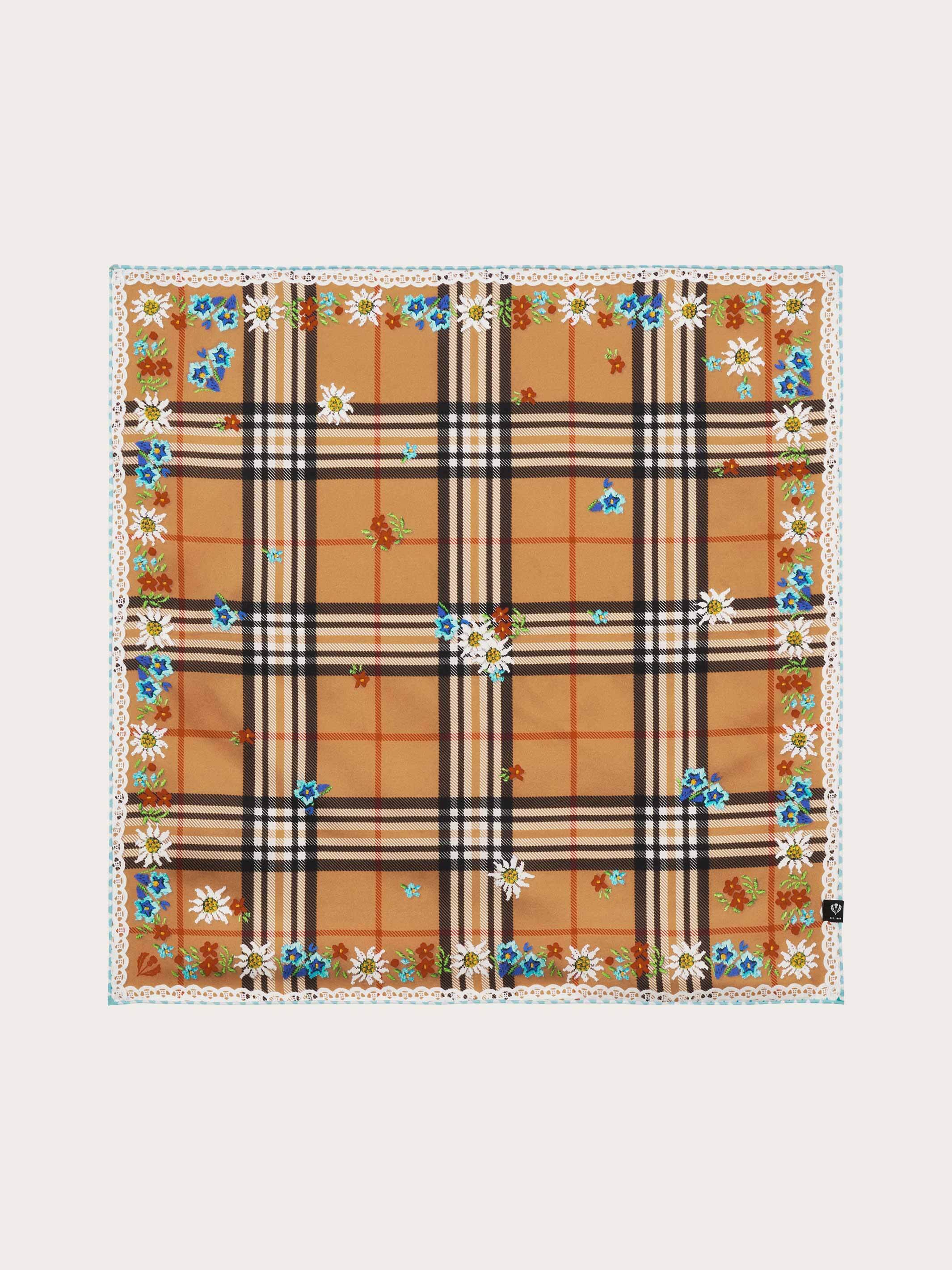fraas-nickituch-plaid-karo-und-blumen-im-trachten-design-aus-reiner-seide-51-x-5 image 3