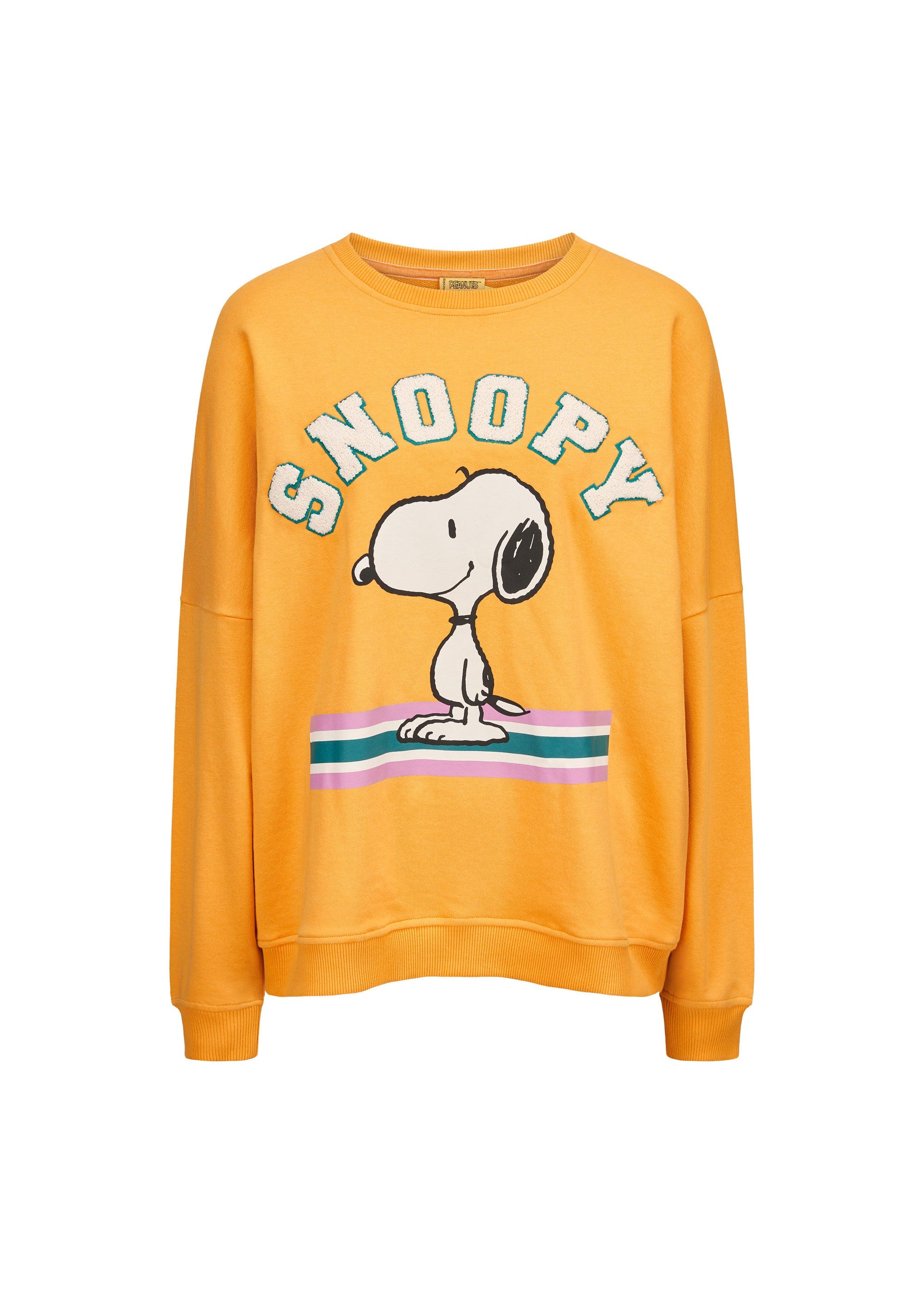 codello-peanuts-sweatshirt-mit-snoopy-motiv-gelb-freizeit-pullover image 1